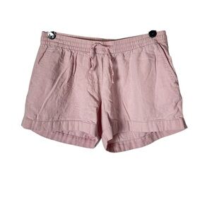 Linen blend shorts size Large blush rose pink pull on Summer Old Navy